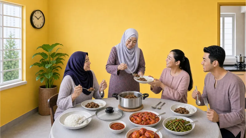 AI key visual: a home kitchen scene with cookware